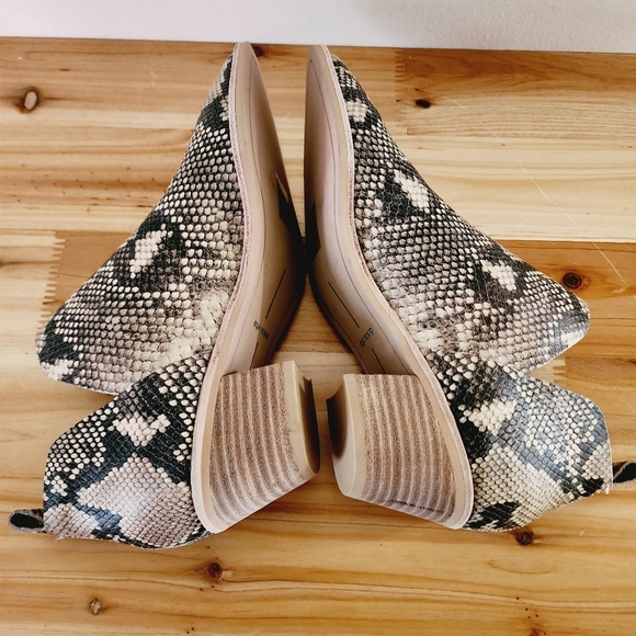 NWOB Dolce Vita Sonni Ankle Booties Womens 8 Brown Snakeskin Boots Shoes $ - Picture 5 of 10